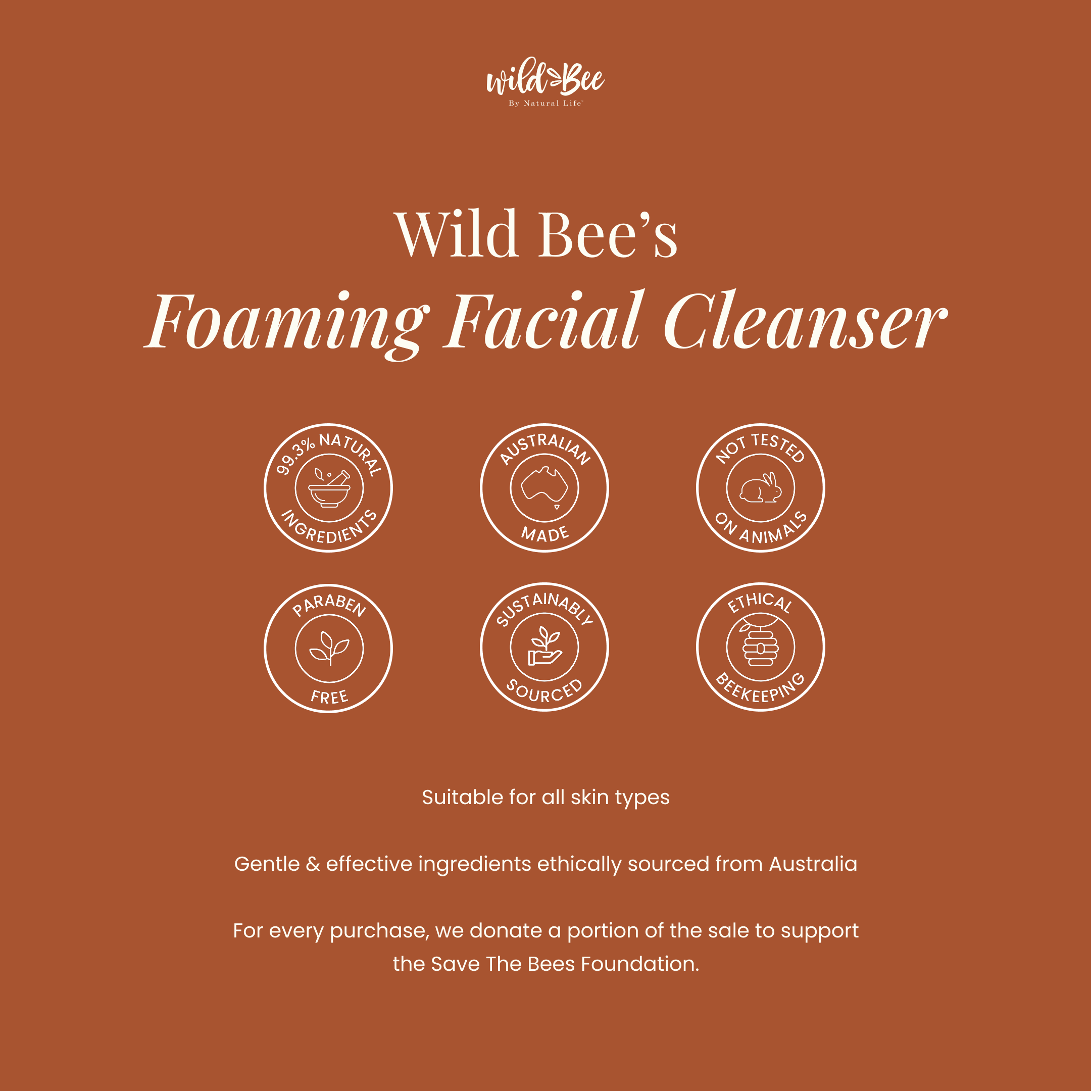 Wild Bee Foaming Facial Cleanser