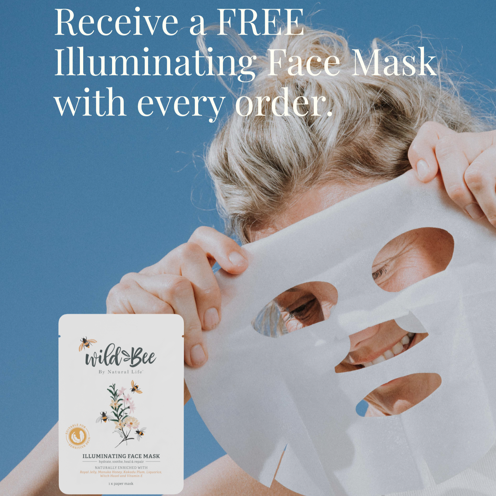 ๐ Wild Bee Illuminating Face Mask (100% off)