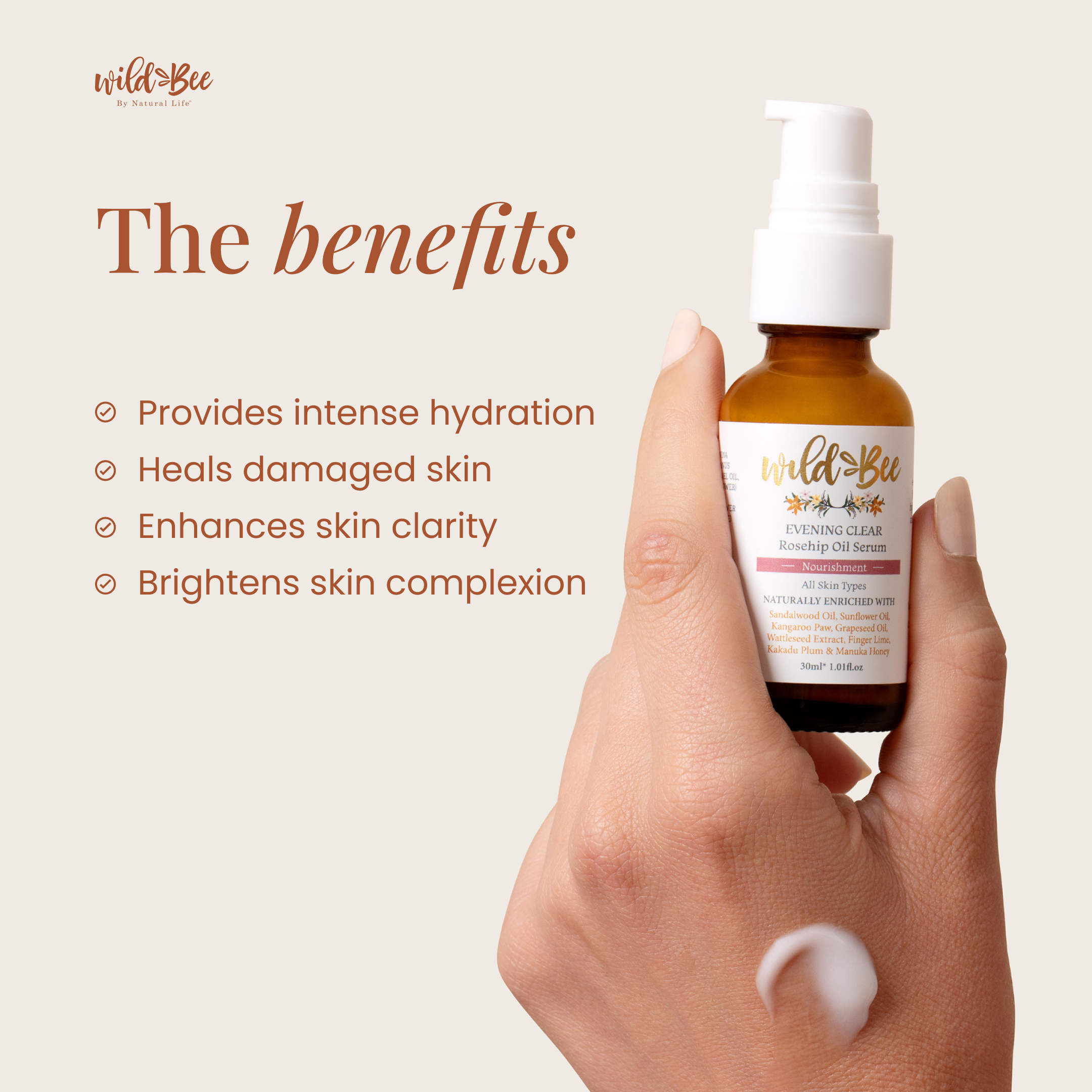 Wild Bee Evening Clear Serum