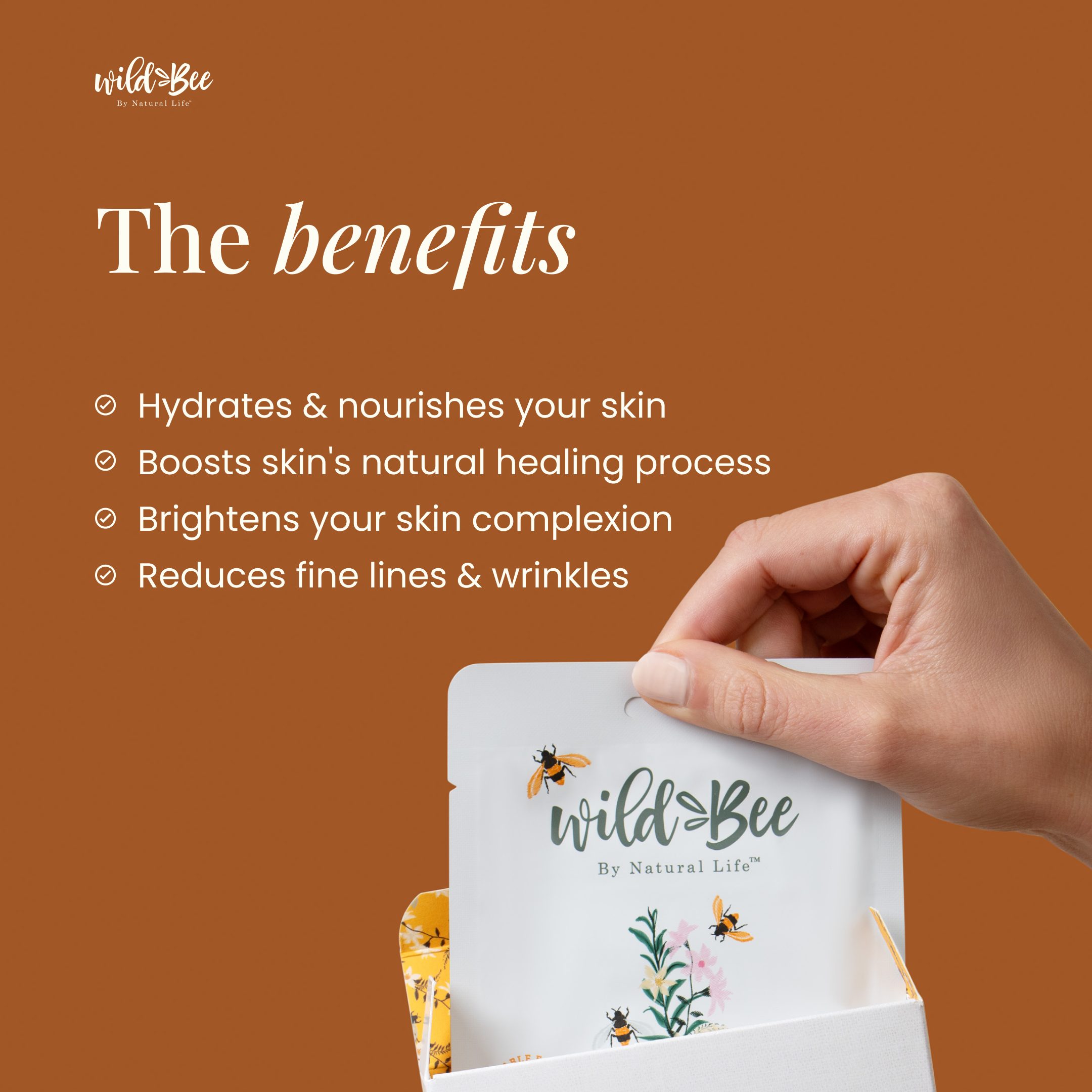 Wild Bee Illuminating Face Mask 5 PACK