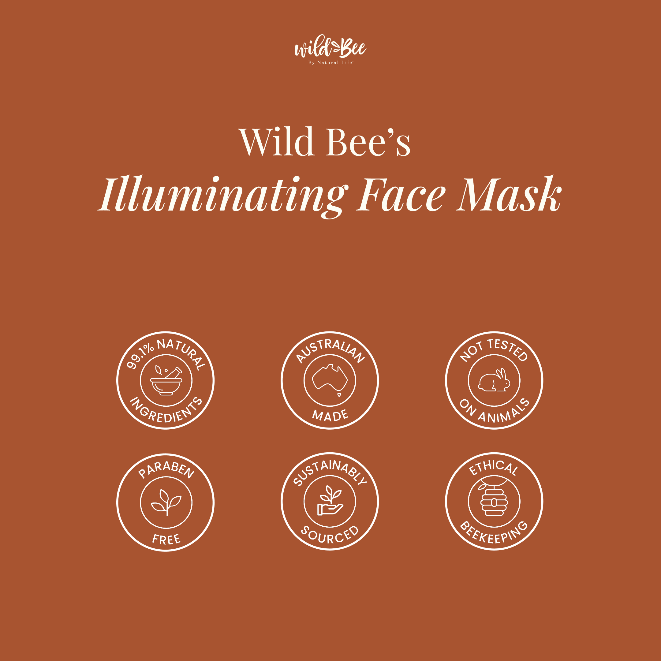 Wild Bee Illuminating Face Mask 5 PACK