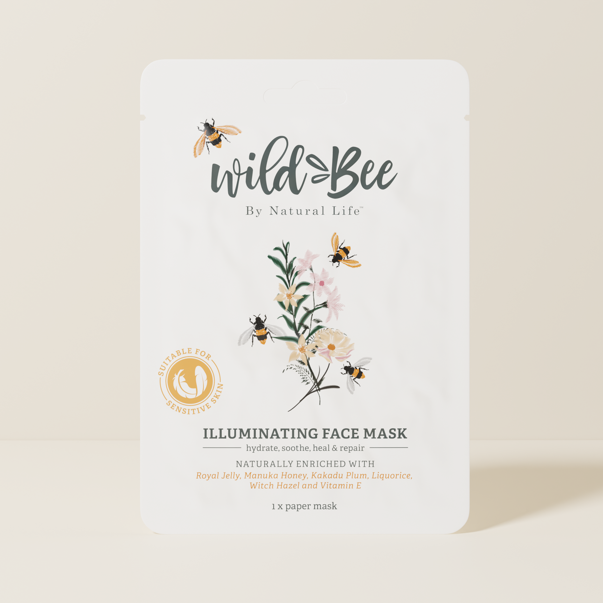 Wild Bee Illuminating Face Mask