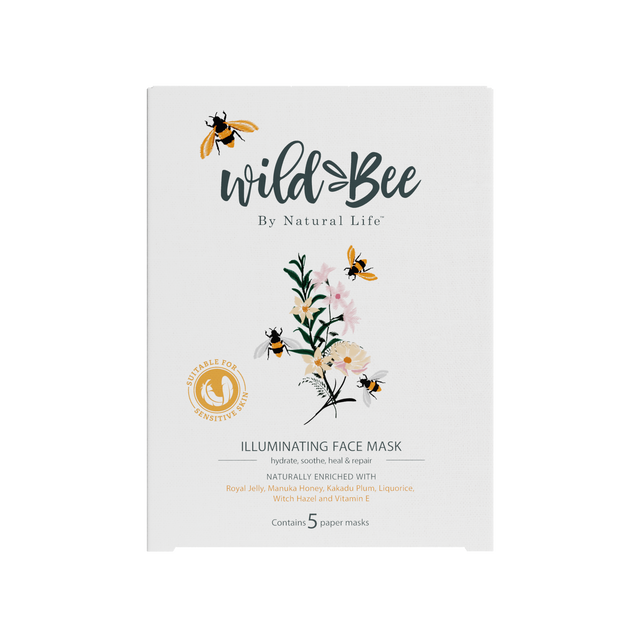 Wild Bee Illuminating Face Mask 5 PACK