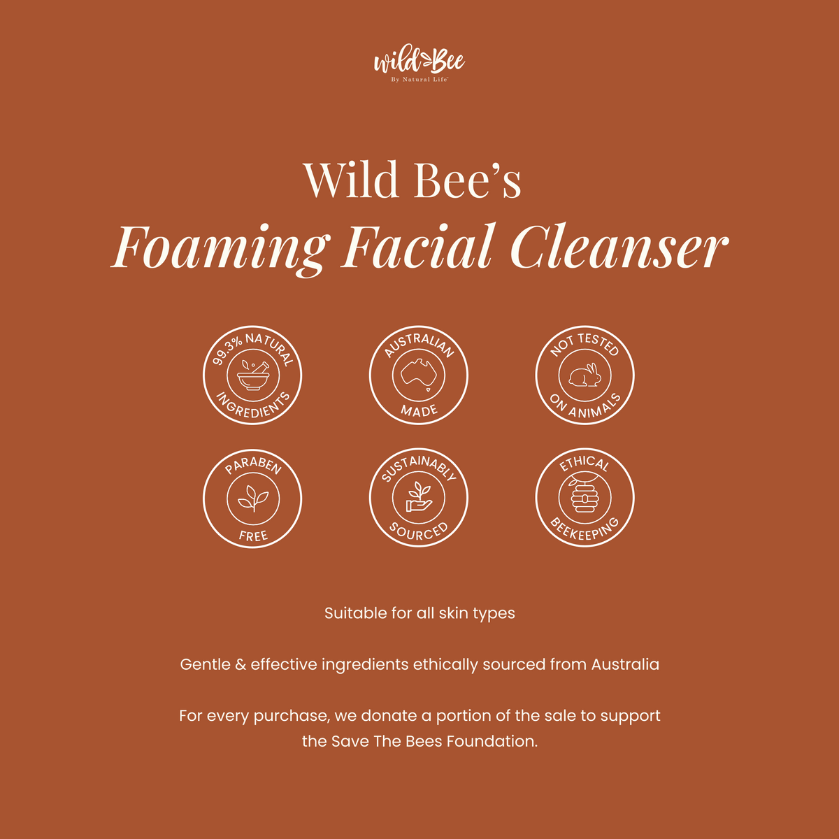 Wild Bee Foaming Facial Cleanser