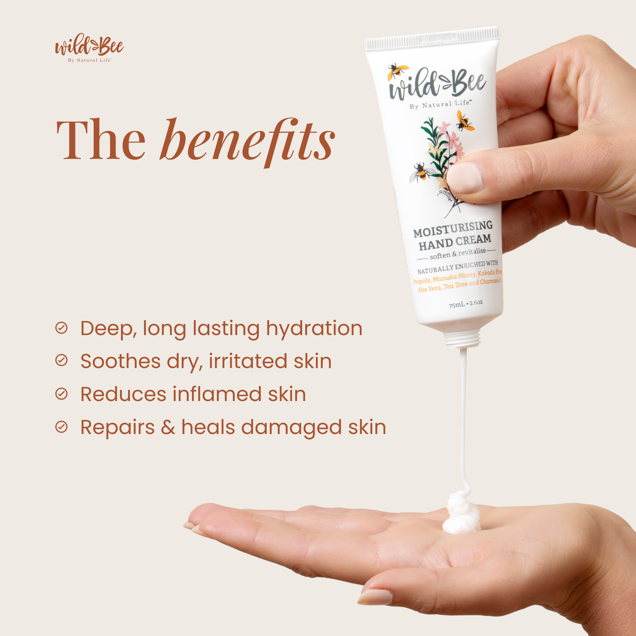 Wild Bee Moisturising Hand Cream