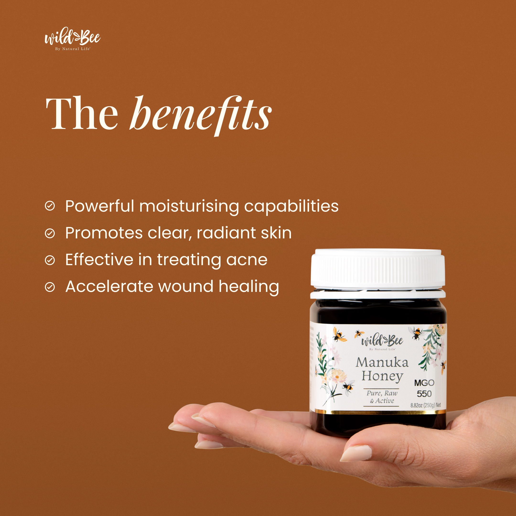 Wild Bee Manuka Honey MGO 550