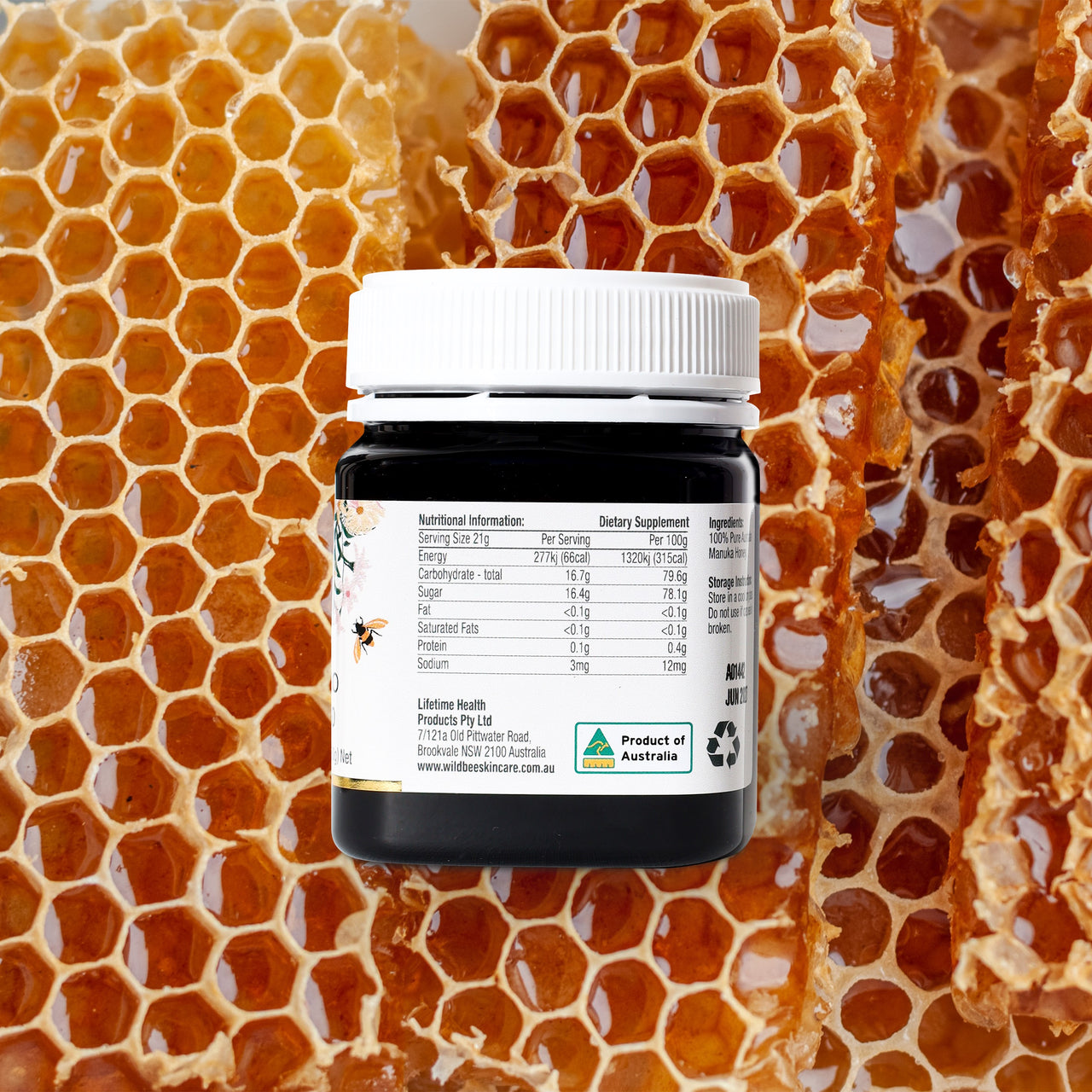 Wild Bee™ Manuka Honey MGO 550 (Not available in WA)