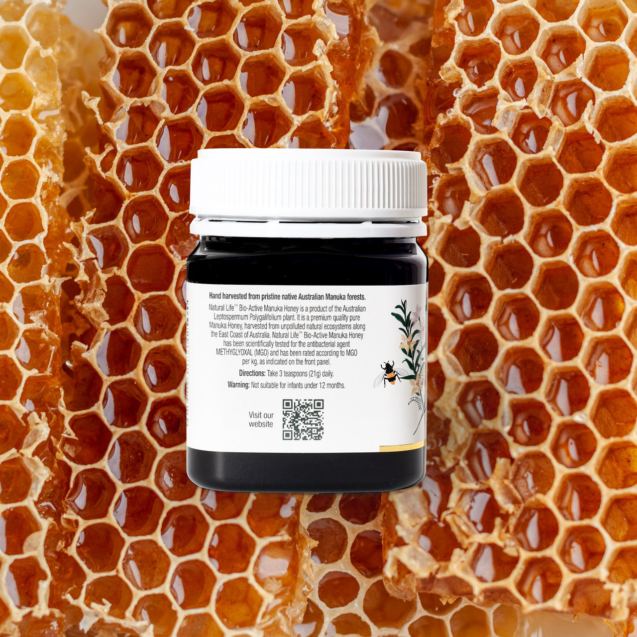 Wild Bee™ Manuka Honey MGO 550 (Not available in WA)